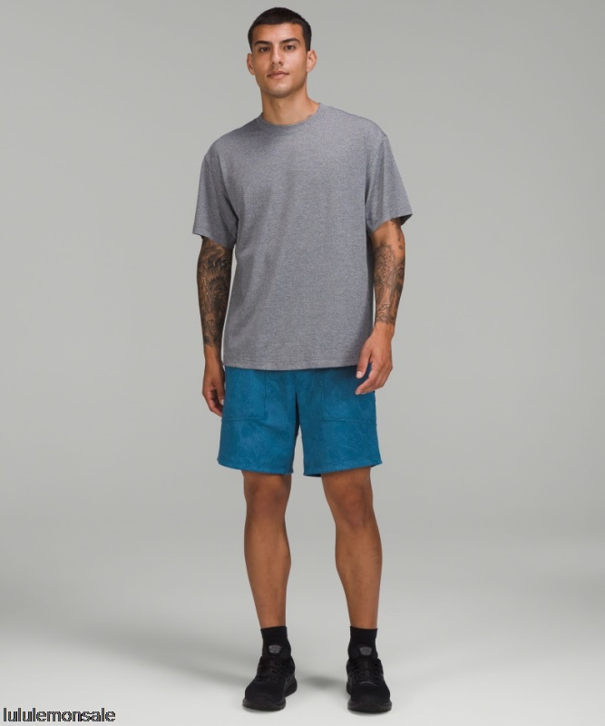 Lululemon Deutschland DELULU813 | Relaxed-Fit Trainings-Kurzarmshirt Schwarz Meliert